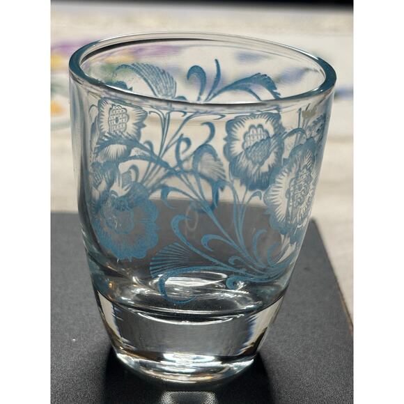 Pair Shot Glasses Mid Century Modern Bar Ware Made in France 1960s - Picture 4 of 5